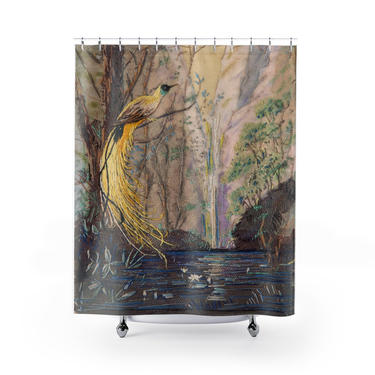 Nature Tropical Bird Of Paradise Shower Curtain 