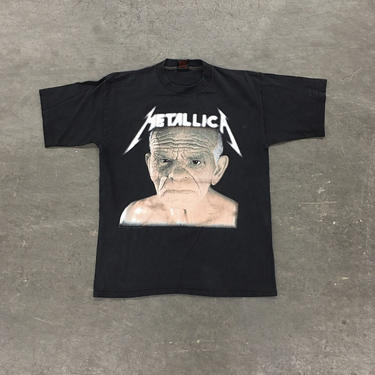 Vintage Metallica Tee Retro 1990s Off to Never Never Land 91-92 + Tour Shirt + Size Large + Heavy Metal Music + Band TShirt + Unisex Apparel 