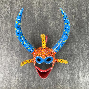 Vejigante careta horned mask - Ponce, PR - signed 1995 