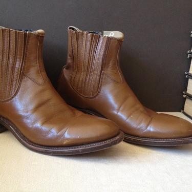 Leather Chelsea Ankle Boots Sienna Brown Womens Size 7,5 to 8,5 US 