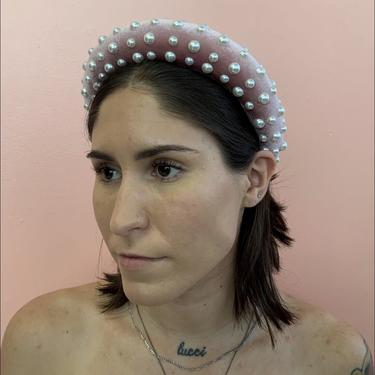 Cushion Pearl Headband - Pink