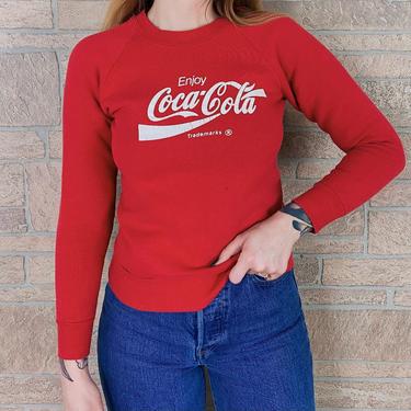 80's Coca-Cola Raglan Pullover Sweatshirt 