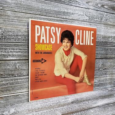 Patsy Cline Vinyl LP, SHOWCASE w/ Jordanaires Vintage Patsy Cline, 1963 Decca DL4202 Mono, Bluegrass Honky Tonk Country Music, Vintage Vinyl 
