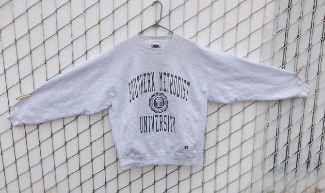 School Spirit Sweatshirt ProSphere Southern Methodist University Mens Pullover Hoodie Grunge