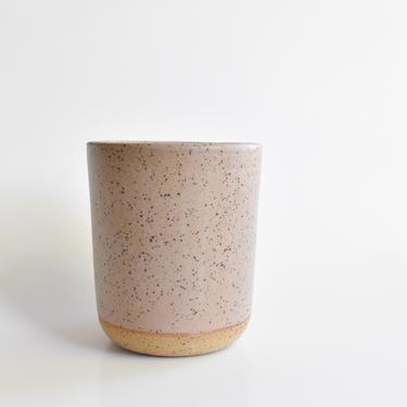 Desert Dust Pink Simple Speckled Stoneware Sipper 