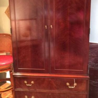 HICKORY CHAIR JAMES RIVER COLLECTION MAHOGANY ENTERTAINMENT ARMOIRE