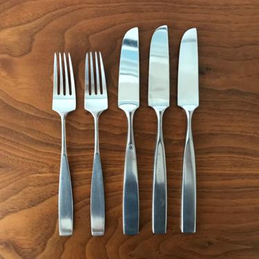 Vintage Lauffer Bedford Dinner Forks (2x) and Knives (2x) by Don Wallance 