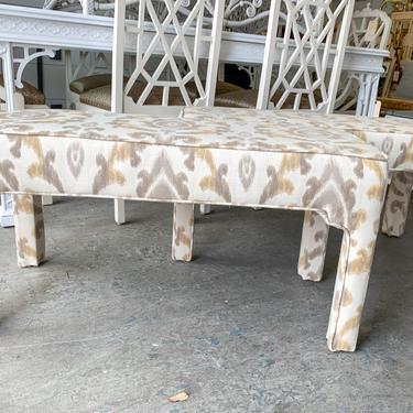 Pair of Upholstered Moroccan Style Benches