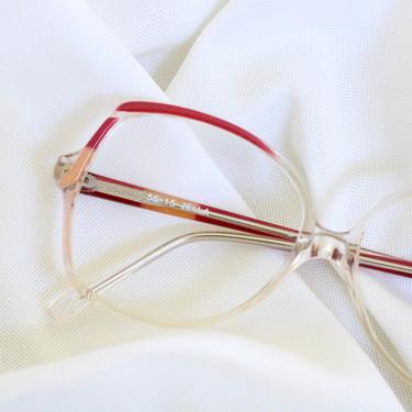 magenta eyeglass frames 