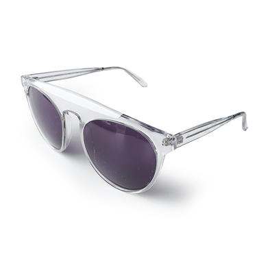 SMOKE AND MIRRORS HAND MADE IN FRANCE CLEAR ATOMIC SUNGLASSES