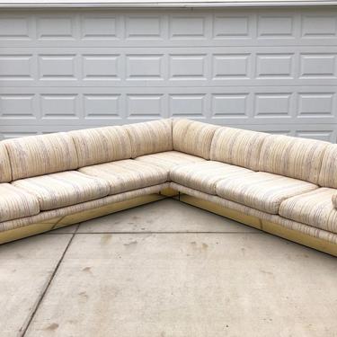 1980’s post modern large sectional sofa couch mid century 