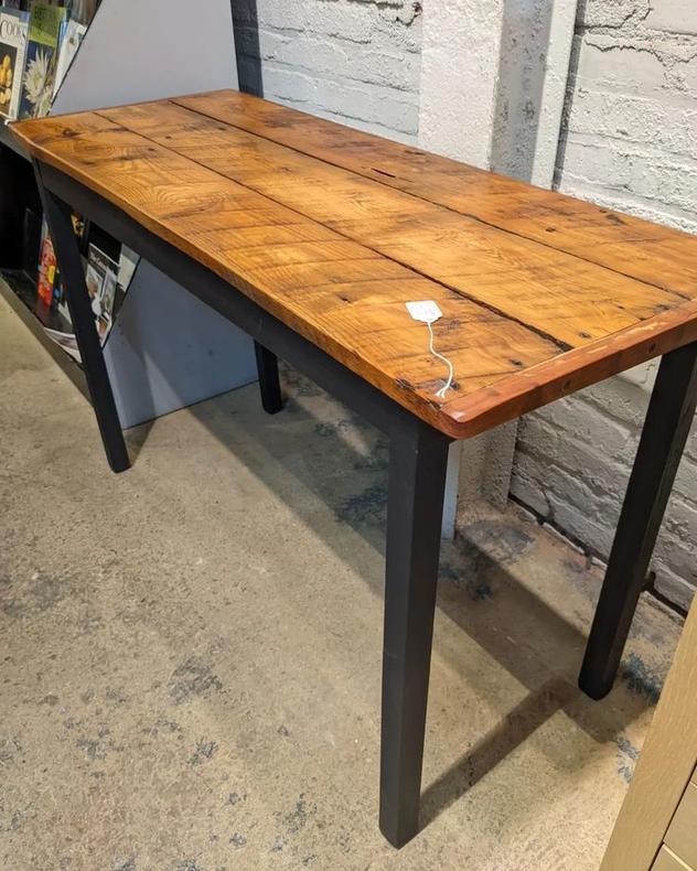Reclaimed wood narrow table or console 48.5x18.5x30"