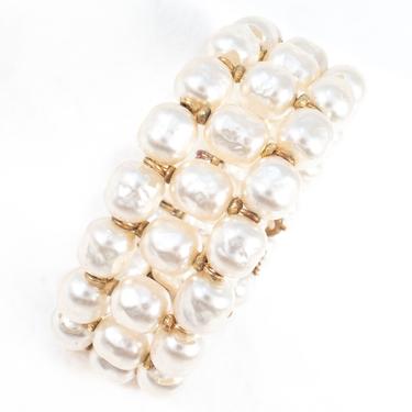 Miriam Haskell Pearl Coil Bracelet