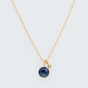 Diamond Accent Sapphire Necklace