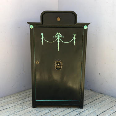 Painted Music Cabinet w/ Key