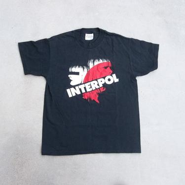 Vintage T-shirt Interpol Turn on the Bright Lights XS Tee Indie Post Punk 