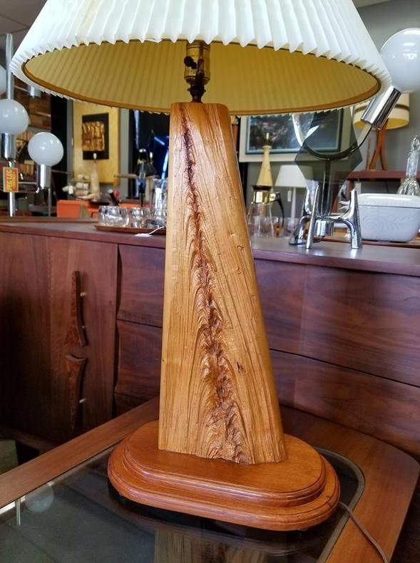 Mid-century Modern drift wood lamps