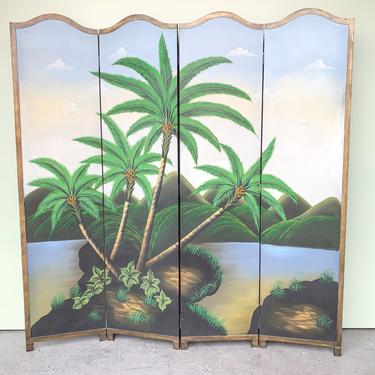 Tropical Palm Tree Screen
