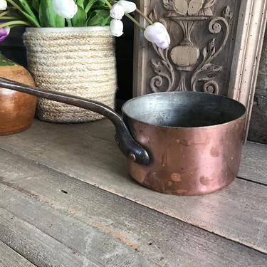 French Dehillerin Copper Saucepan, Professional Quality, Culinary, Gourmet Cooking, Rustic French Cuisine 