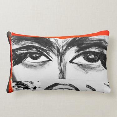 FKA Print Reversible Pillow by Blake Alexander cotton pillow cover, modern pillow, minimalist pillow 