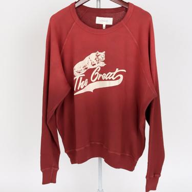 The College Sweatshirt - Washed Black w/ Cougar