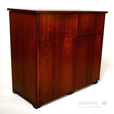 Mid-Century Modern Walnut Cabinet Desk 