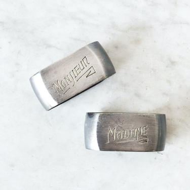 Pair of Vintage Silver Napkin Ring | Madame & Monsieur