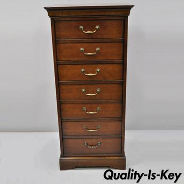 Cherry Wood French 8 Drawer Lingerie Tall Chest Dresser by Grange
