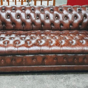 Sophie Brown Leather Chesterfield