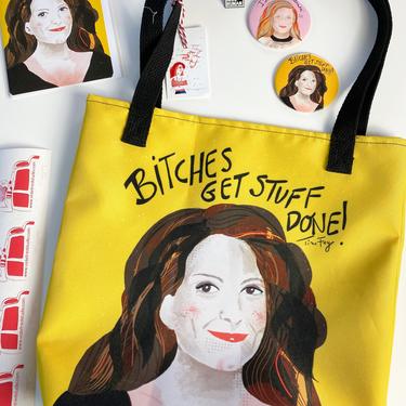 Cool Mom Gift - Tina Fey inspired bundle - Tote bag 