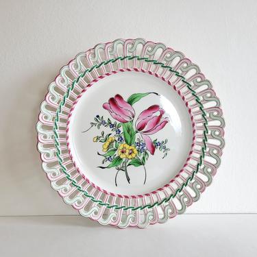 Antique K&G Luneville Plate, Vintage French Majolica, Hand-Painted, 1890s - 1900s 