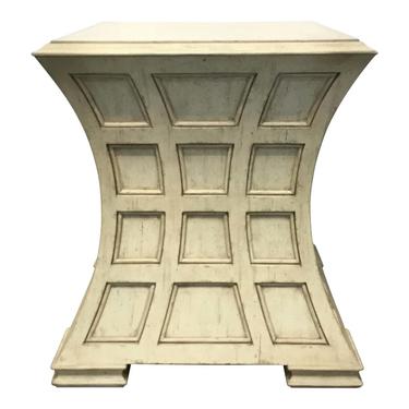 Pearson Modern Wood Ivory Panels Side Table