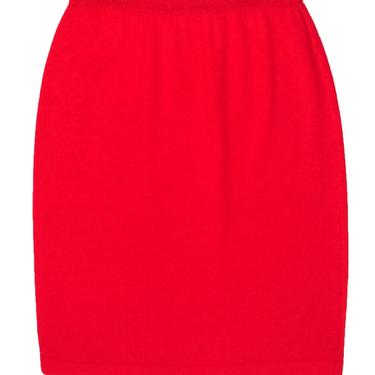 St. John - Red Knit Pencil Skirt Sz 6