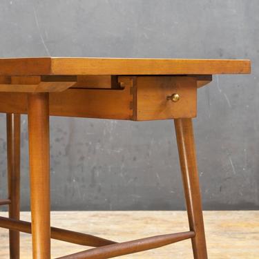 Vintage Mid-Century Nightstand Endtable Table Danish or American 1950s Birch Furniture Solid Wood 