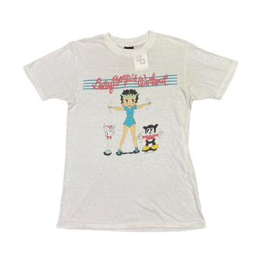 (M) Betty Boop White T Shirt 112421 RK