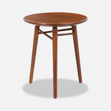 Kipp Stewart Tri-Leg Walnut Side Table for Winchendon Furniture