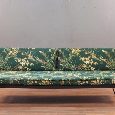 Atomic Emerald Floral Right Daybed Sofa