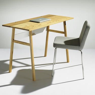 Modern Solid Oak Desk 