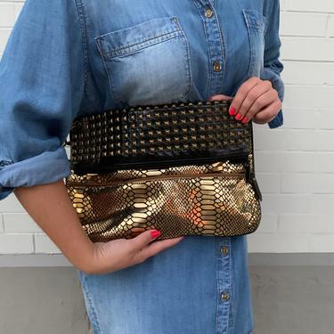 Gold and Black Stud Purse 