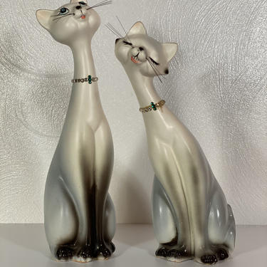 Giftcraft Siamese Cats Made in Japan - Pair 