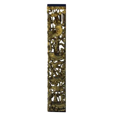 Chaozhou 3D Golden Lacquer Wood Carving &amp;quot;Story Of Ancient Warriors III&amp;quot; Wall Panel cs5310E 