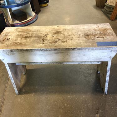 Shabby White Bench or Small Table