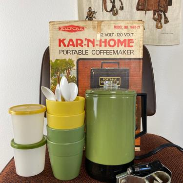Vintage “Kar-N-Home 12/12 Volt Portable Coffeemaker Kit 