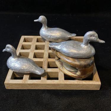 Duck &amp; Goose models, Solid Pewter, Hand Cast on the Easter Shore of the Chesapeake Bay