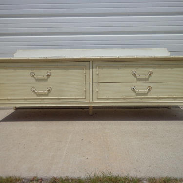 Bamboo Dresser Thomasville Allegro Media Console Table Faux Rattan Bedroom Sideboard Chest Drawers Regency Chinoiserie Boho Chic Campaign 