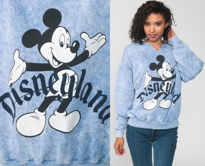 Disneyland Sweatshirt Mickey Mouse Acid Wash 90s Sweater 80s Grunge | Shop  Exile | Tucson, AZ