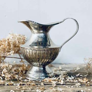 Vintage Silver Pitcher | Tarnished Silver | Water Pitcher | Silver Vase | Antique | Silver Collector | Shabby Chic 