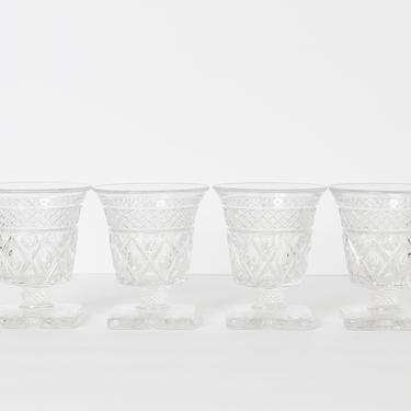 Wexford Glassware, Wexford, Wexford Glasses, Vintage Glassware, Crystal Glass, Crystal Glassware, Dessert Glasses, Champagne Glass, Set of 4 