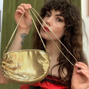 70’s METAL MEAH PURSE - gold - whitening and Davis 