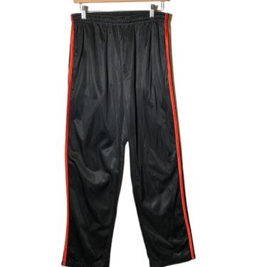 (S) Black/Orange Track Pants 022421.
